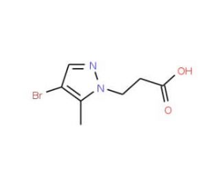 3-(4-Bromo-5-methyl-1H-pyrazol-1-yl)propanoic acid - chemical structure image