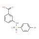 3-(4-Bromo-benzenesulfonylamino)-benzoic acid (CAS 59256-24-5) - chemical structure image