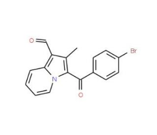 3-(4-Bromo-benzoyl)-2-methyl-indolizine-1-carbaldehyde - chemical structure image