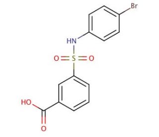 3-(4-Bromo-phenylsulfamoyl)-benzoic acid - chemical structure image