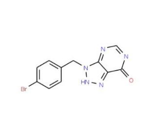 3-(4-Bromobenzyl)-3H-[1,2,3]triazolo-[4,5-d]pyrimidin-7-ol - chemical structure image