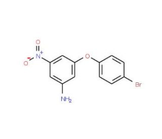 3-(4-Bromophenoxy)-5-nitroaniline - chemical structure image