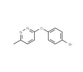 3-(4-Bromophenoxy)-6-methylpyridazine (CAS 368869-96-9) - chemical structure image
