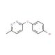 3-(4-Bromophenoxy)-6-methylpyridazine (CAS 368869-96-9) - chemical structure image