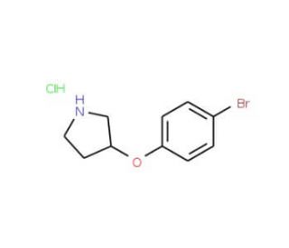 3-(4-Bromophenoxy)pyrrolidine hydrochloride (CAS 337912-68-2) - chemical structure image