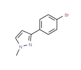 3-(4-Bromophenyl)-1-methyl-1H-pyrazole (CAS 73387-51-6) - chemical structure image