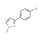 3-(4-Bromophenyl)-1-methyl-1H-pyrazole (CAS 73387-51-6) - chemical structure image