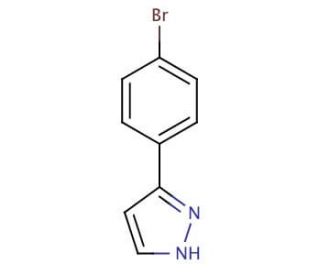 3-(4-Bromophenyl)-1H-pyrazole (CAS 73387-46-9) - chemical structure image