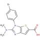 3-(4-bromophenyl)-2-(dimethylamino)-3H-thieno[2,3-d]imidazole-5-carboxylic acid - chemical structure image