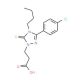 3-[4-butyl-3-(4-chlorophenyl)-5-thioxo-4,5-dihydro-1H-1,2,4-triazol-1-yl]propanoic acid - chemical structure image