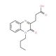 3-(4-Butyl-3-oxo-3,4-dihydro-quinoxalin-2-yl)-propionic acid - chemical structure image