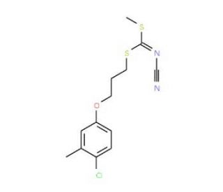 [3-(4-Chloro-3-methylphenoxy)propyl]methyl-cyanocarbonimidodithioate - chemical structure image