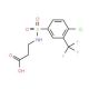 3-({[4-chloro-3-(trifluoromethyl)phenyl]sulfonyl}amino)propanoic acid (CAS 612043-43-3) - chemical structure image