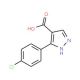 3-(4-Chloro-phenyl)-1H-pyrazole-4-carboxylic acid (CAS 135641-91-7) - chemical structure image