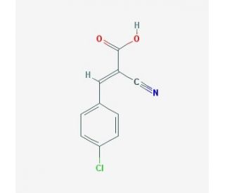3-(4-Chloro-phenyl)-2-cyano-acrylic acid (CAS 20374-46-3) - chemical structure image