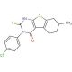 3-(4-Chloro-phenyl)-2-mercapto-7-methyl-5,6,7,8-tetrahydro-3H-benzo[4,5]thieno[2,3-d]pyrimidin-4-one - chemical structure ima