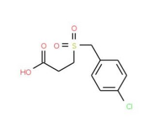3-(4-Chloro-phenylmethanesulfonyl)-propionic acid - chemical structure image