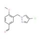 3-(4-Chloro-pyrazol-1-ylmethyl)-4-methoxy-benzaldehyde - chemical structure image