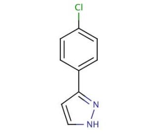 3-(4-Chlorophenyl)-1H-pyrazole (CAS 59843-58-2) - chemical structure image