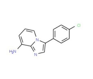 3-(4-Chlorophenyl)imidazo[1,2-a]pyridin-8-ylamine - chemical structure image