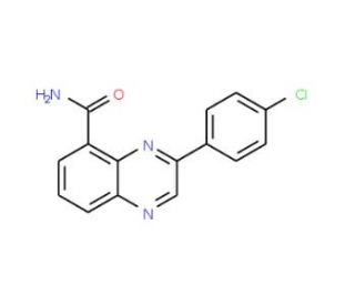 3-(4-Chlorophenyl)quinoxaline-5-carboxamide - chemical structure image