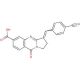 3-(4-cyanobenzylidene)-9-oxo-1,2,3,9-tetrahydropyrrolo[2,1-b]quinazoline-6-carboxylic acid - chemical structure image