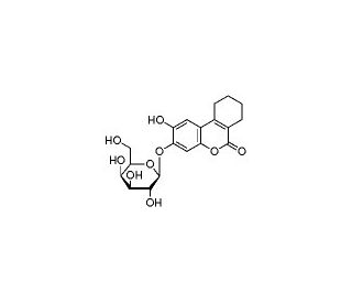 3,4-Cyclohexenoesculetin &beta;-D-galactopyranoside (CAS 182805-65-8) - chemical structure image
