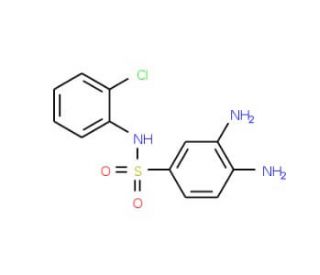 3,4-Diamino-N-(2-chloro-phenyl)-benzenesulfonamide - chemical structure image