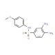3,4-Diamino-N-(4-methoxy-phenyl)-benzenesulfonamide - chemical structure image