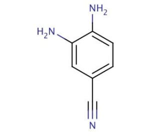3,4-Diaminobenzonitrile (CAS 17626-40-3) - chemical structure image