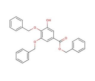 3,4-Dibenzyl-gallic Acid Benzyl Ester - chemical structure image