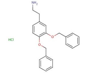 3,4-Dibenzyloxyphenethylamine hydrochloride (CAS 1699-56-5) - chemical structure image