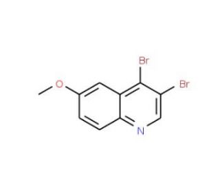 3,4-Dibromo-6-methoxyquinoline (CAS 924279-08-3) - chemical structure image