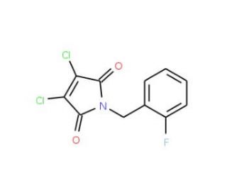 3,4-dichloro-1-(2-fluorobenzyl)-1H-pyrrole-2,5-dione - chemical structure image