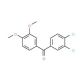 3,4-Dichloro-3′,4′-dimethoxybenzophenone (CAS 92436-56-1) - chemical structure image