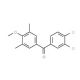 3,4-Dichloro-3′,5′-dimethyl-4′-methoxybenzophenone (CAS 61259-86-7) - chemical structure image