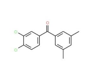 3,4-Dichloro-3&prime;,5&prime;-dimethylbenzophenone (CAS 844885-35-4) - chemical structure image