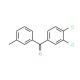 3,4-Dichloro-3′-methylbenzophenone (CAS 844885-24-1) - chemical structure image
