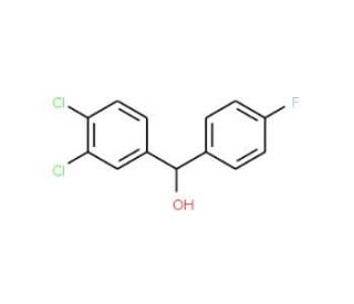 3,4-Dichloro-4&prime;-fluorobenzhydrol - chemical structure image