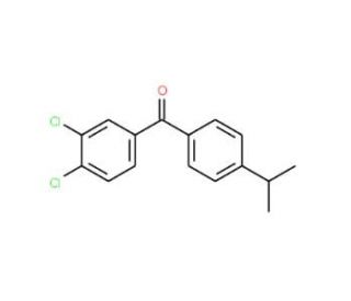 3,4-Dichloro-4&prime;-iso-propylbenzophenone (CAS 844885-26-3) - chemical structure image
