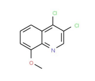 3,4-Dichloro-8-methoxyquinoline (CAS 16797-43-6) - chemical structure image