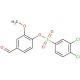 3,4-Dichloro-benzenesulfonic acid 4-formyl-2-methoxy-phenyl ester - chemical structure image