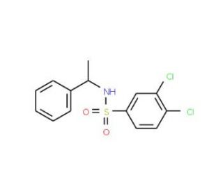 3,4-dichloro-N-(1-phenylethyl)benzene-1-sulfonamide - chemical structure image