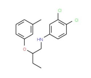 3,4-Dichloro-N-[2-(3-methylphenoxy)butyl]aniline - chemical structure image