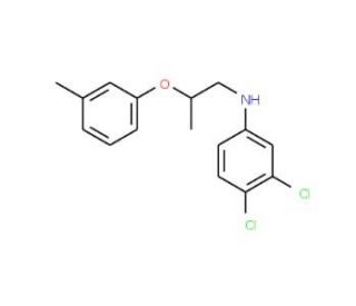 3,4-Dichloro-N-[2-(3-methylphenoxy)propyl]aniline - chemical structure image