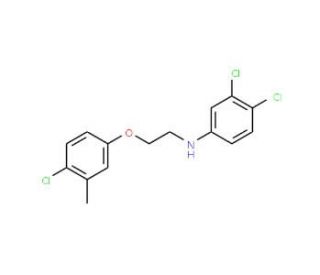 3,4-Dichloro-N-[2-(4-chloro-3-methylphenoxy)-ethyl]aniline - chemical structure image
