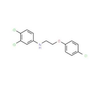 3,4-Dichloro-N-[2-(4-chlorophenoxy)ethyl]aniline - chemical structure image
