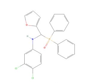 3,4-Dichloro-N-[(diphenylphosphoryl)(fur-2-yl)methyl]aniline (CAS 680212-11-7) - chemical structure image