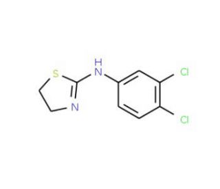 (3,4-Dichloro-phenyl)-(4,5-dihydro-thiazol-2-yl)-amine (CAS 56242-69-4) - chemical structure image