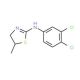 (3,4-Dichloro-phenyl)-(5-methyl-4,5-dihydro-thiazol-2-yl)-amine - chemical structure image